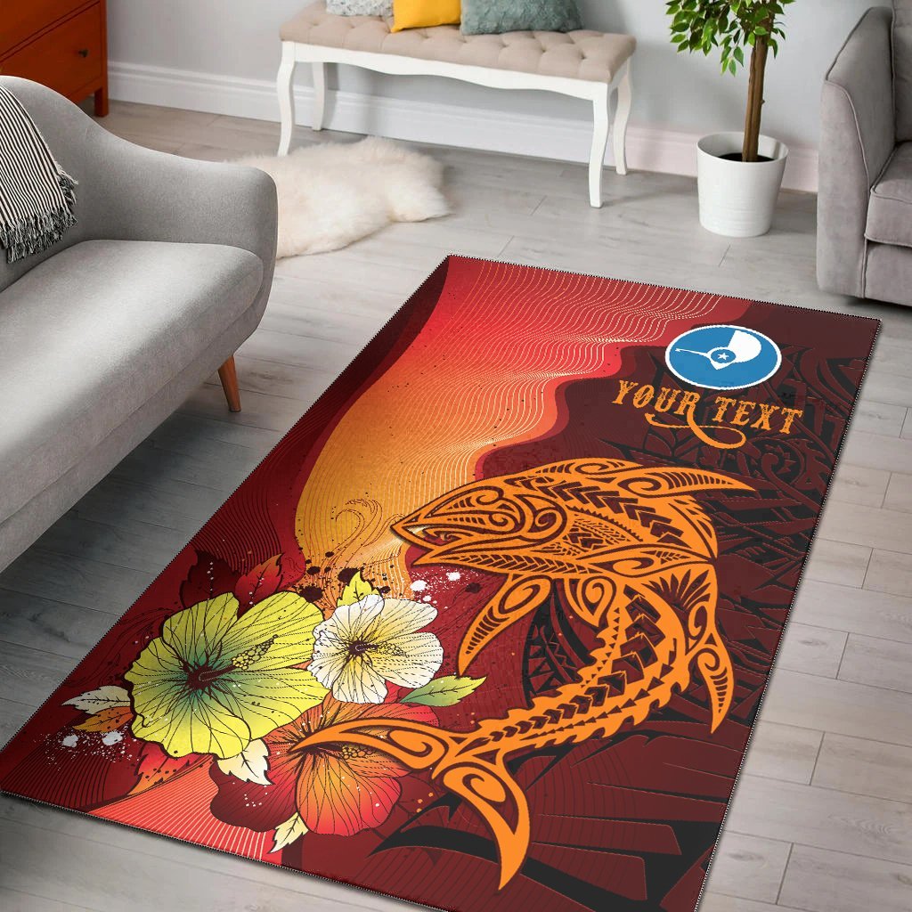 Yap Custom Personalised Area Rugs – Tribal Tuna Fish – BN39