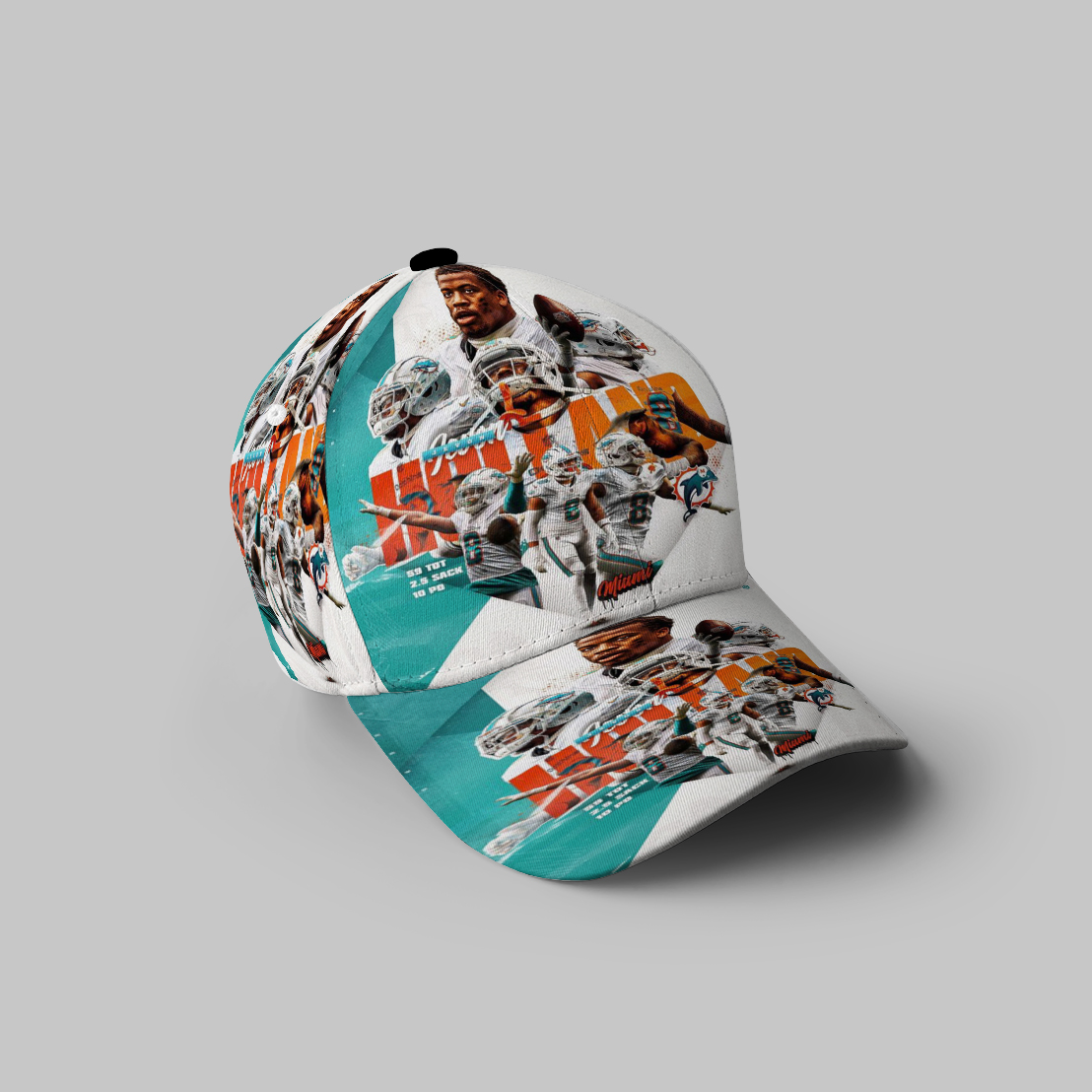 Miami Dolphins Players4 3D Printing Baseball Cap Classic Hat