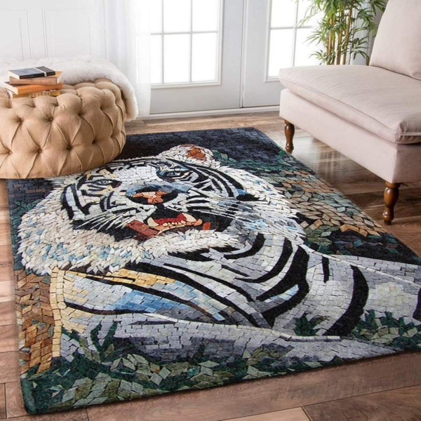 Tiger White Rug RCDD81F20278