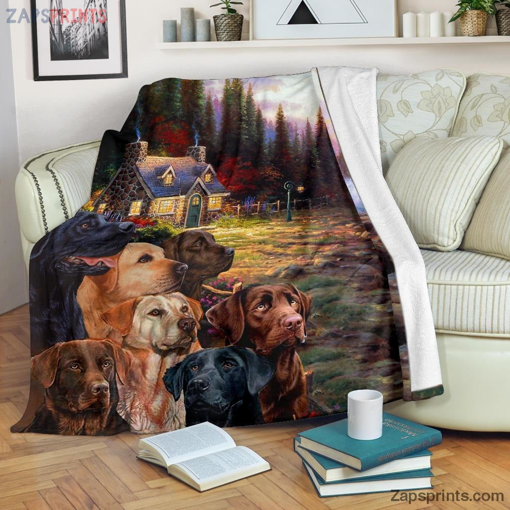 Labrador Blanket Throw  – Labrador Xii Blanket – Gift For Dogs Lover