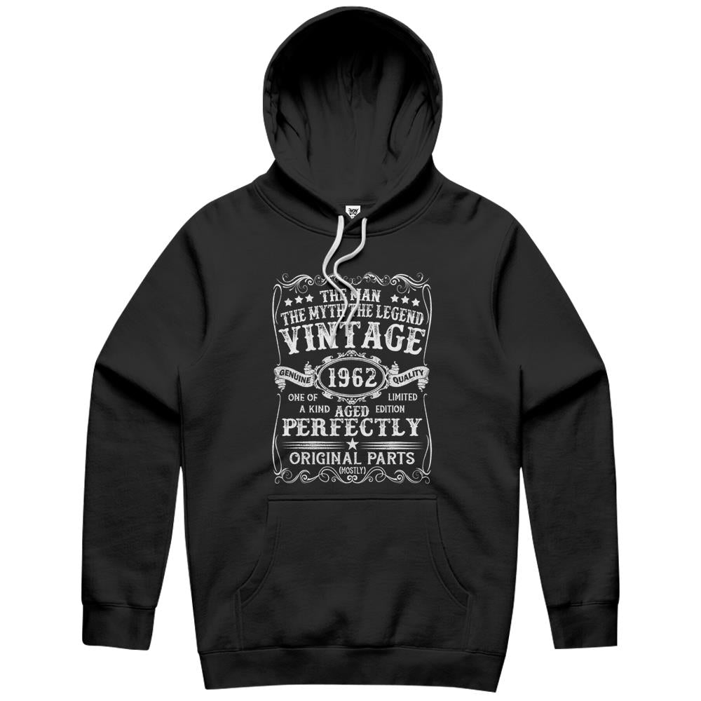 Mens 60 Years Old Gift Vintage 1962 Man Myth Legend 60Th Birthday Hoodie