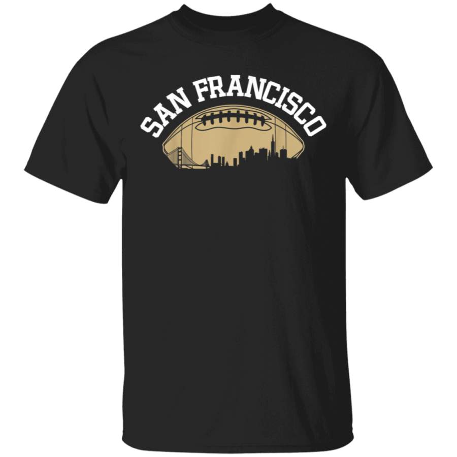 Vintage San Francisco Football SF Skyline Cali Retro Gameday TShirt