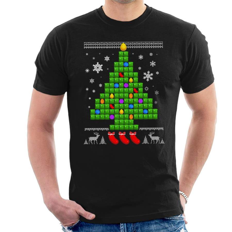 Candy Crush Chriatmas Tree Men’s T-Shirt