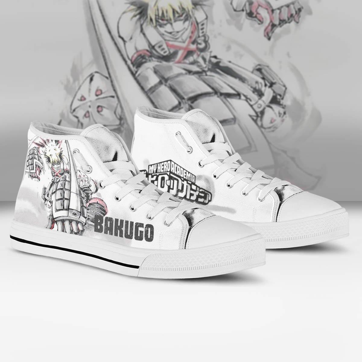 Bakugou Katsuki My Hero Academia Water Color Anime Custom High Top Sneakers Canvas Shoes