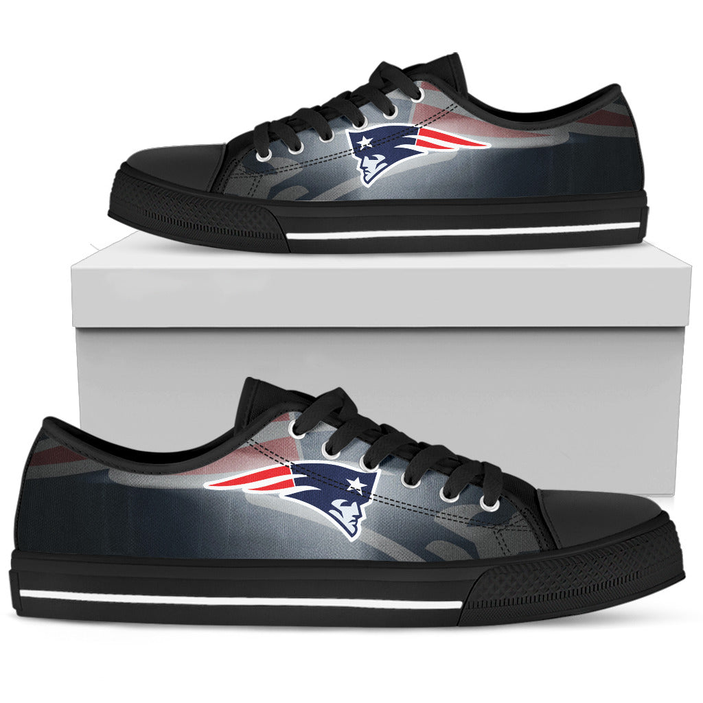 New England Patriots Light Logo Low Top Shoes