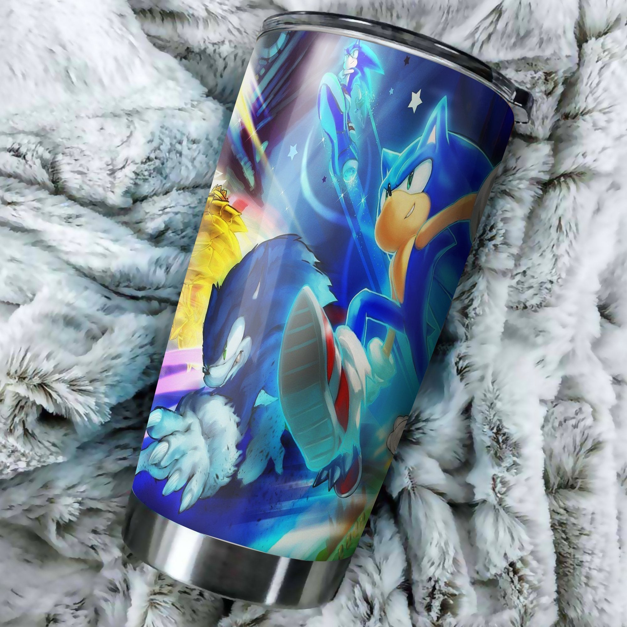 Sonic The Hedgehog Fight Tumbler – Best Perfect Gift Idea  Stainless Traveling Mugs  2021