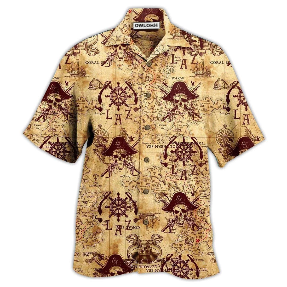 Skull Pirate Pirates Style Lover Unique Hawaii Shirt Ha40440