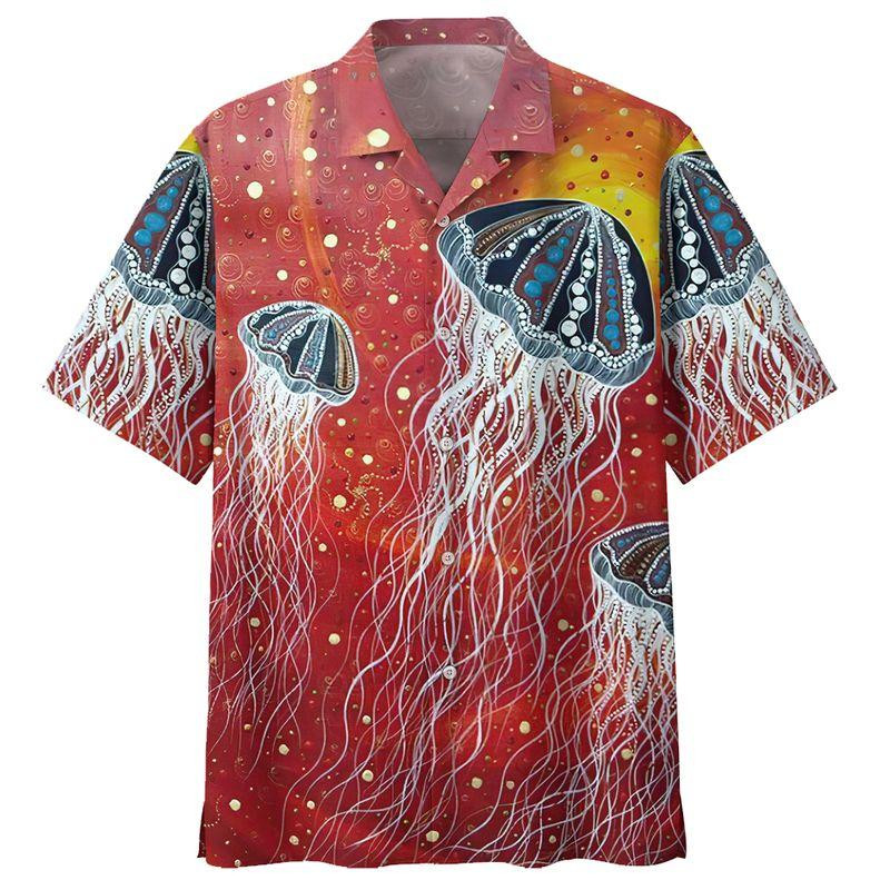 Hippie Jelly Fish Hawaii Shirt Unisex Adult Ha73415