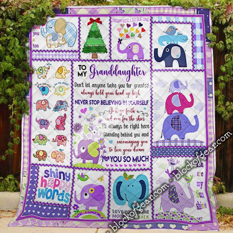 Baby Elephant Granddaughter, Grandma Quilt PN824 Block Of Gear™ – Block of Gear