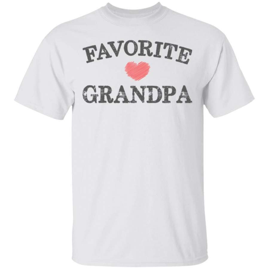 Favorite Grandpa Heart Distressed Vintage shirt funny