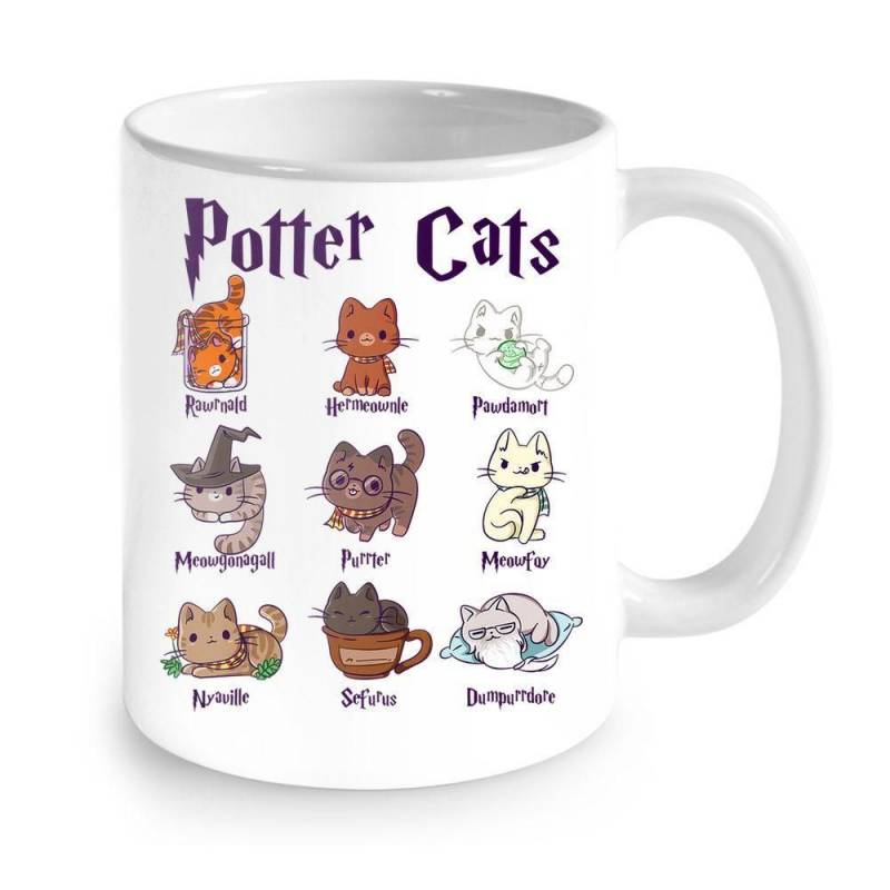 Potter Cats Cute Harry Pawter Kitten Gift For Her Mug Or Color Changing Mug Cc