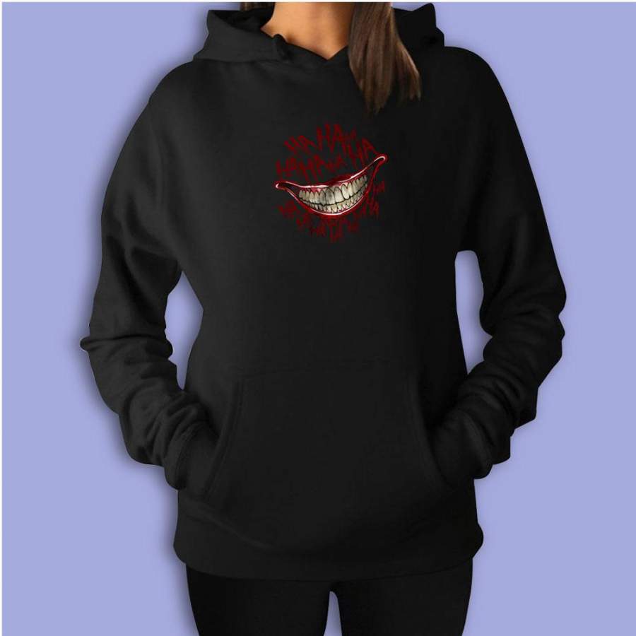 The Joker Batman Ha Ha Ha Logo Women’S Hoodie