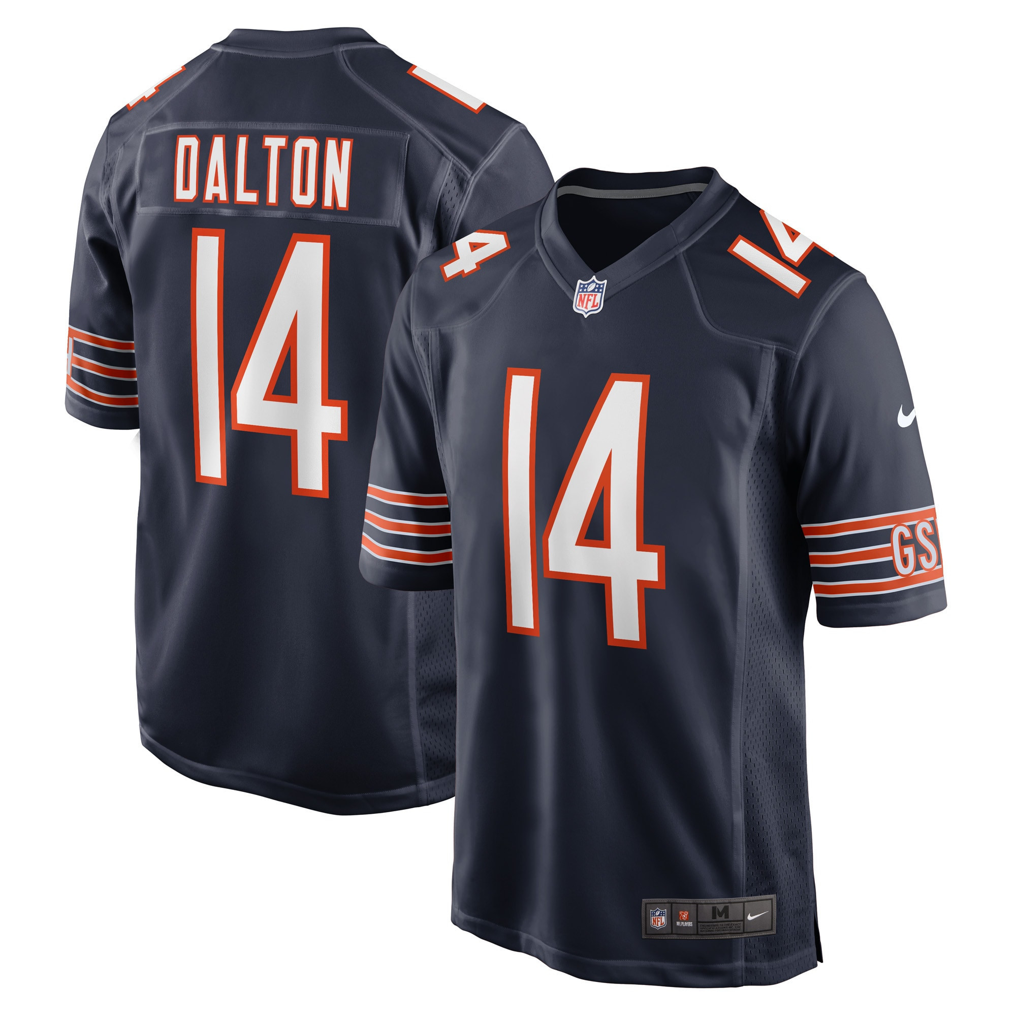 Andy Dalton Chicago Bears Game Player Jersey – Navy NFL