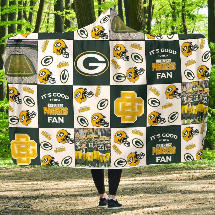 It’s Good To Be A Green Bay Packers Fan Hooded Blanket