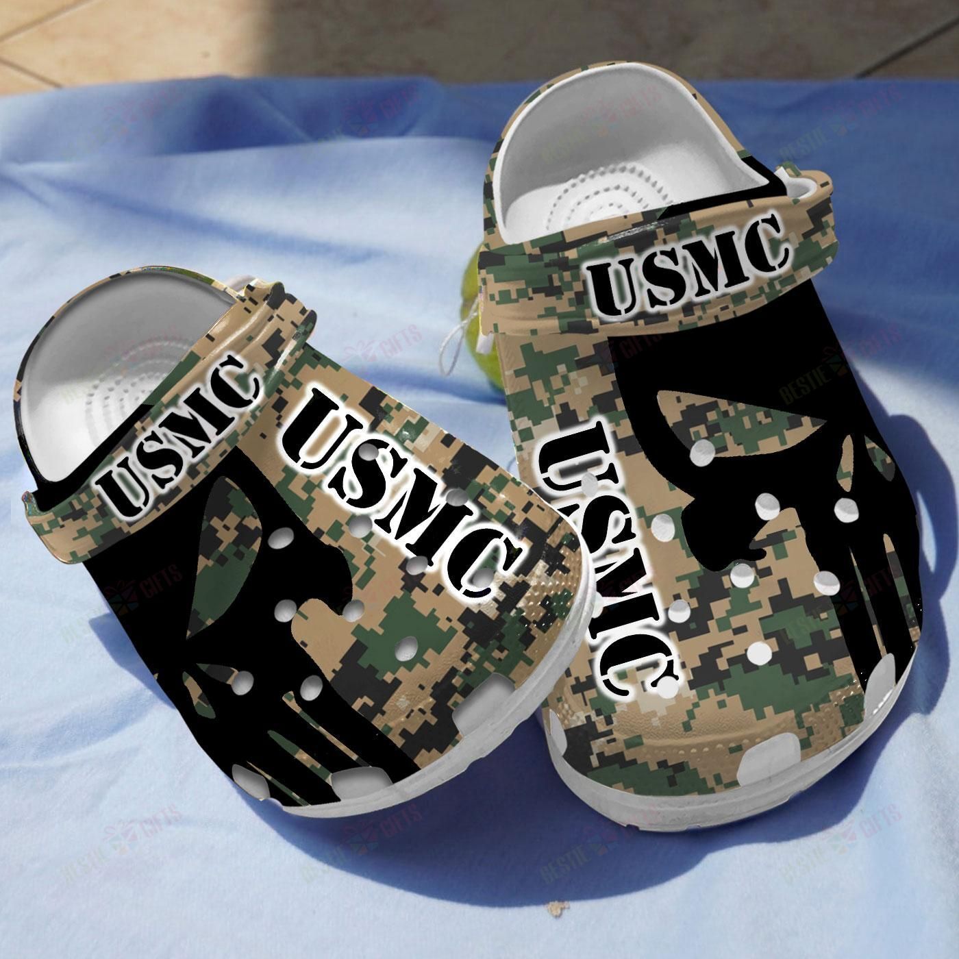 Usmc Desert Digital Camo Crocs Classic Clogs Shoes