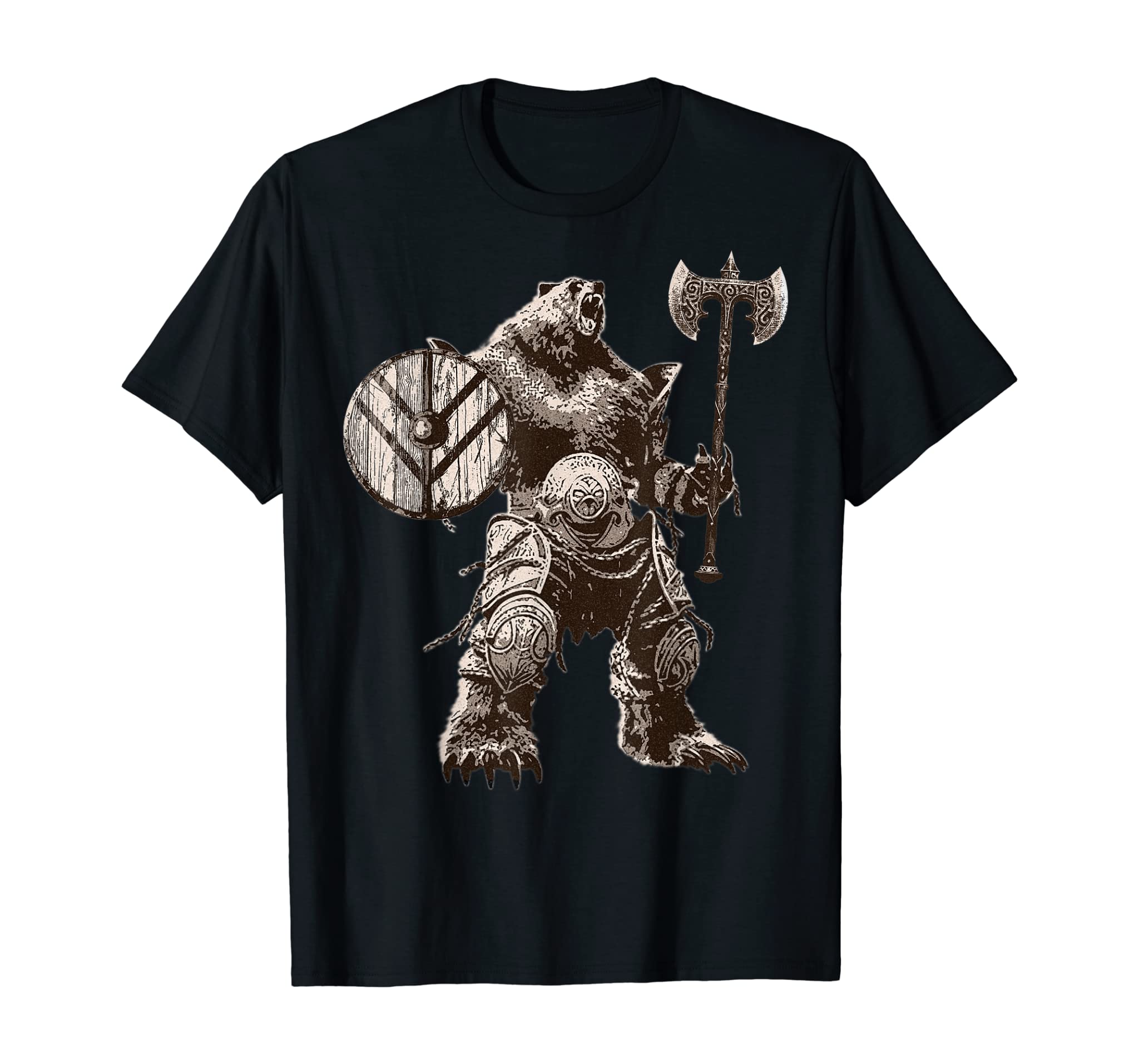 Viking Bear Warrior Odin Berserker TShirt Vikings Myths Tee