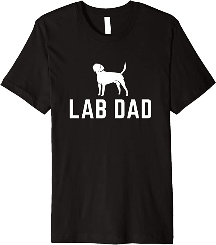 Vintage Lab Dad Funny Labrador Retriever Dog for men gift Premium T-Shirt