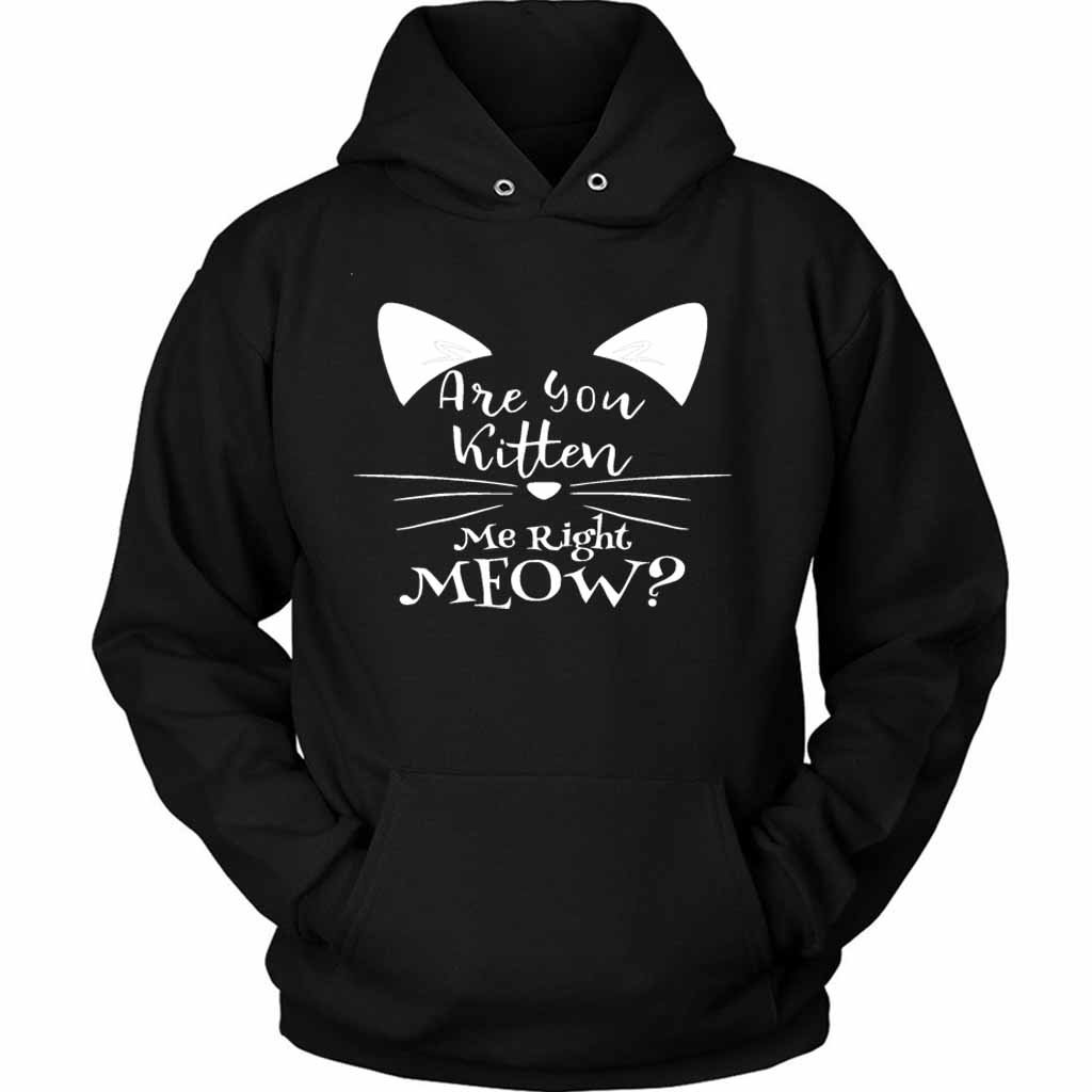 Are You Kitten Me Right Meow Loves Unisex Hoodie