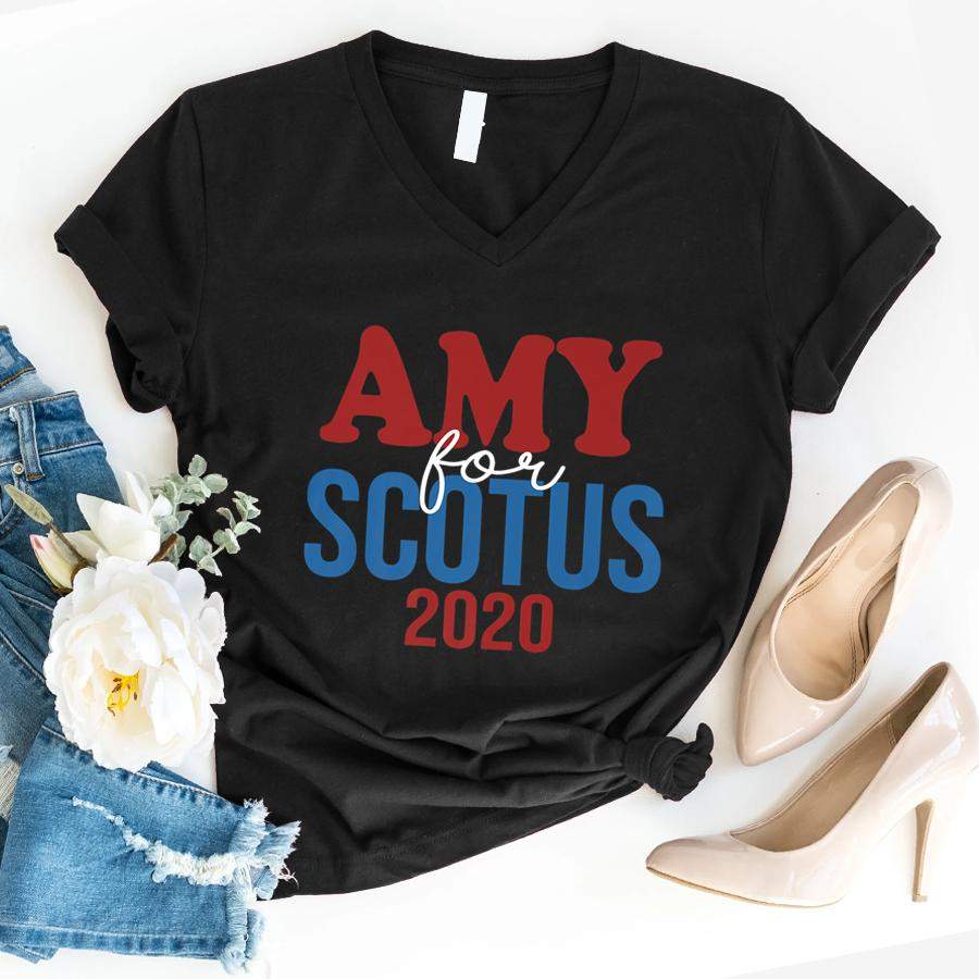 Mens Confirm Amy Coney For SCOTUS 2020 Amy Barrett Fill That Seat Premium  V-Neck