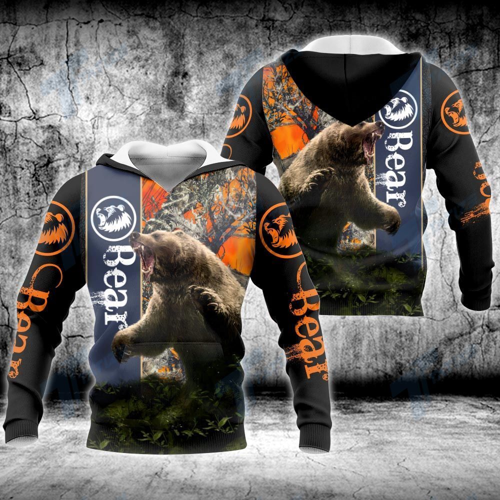 Wild animal bear 3D ALL OVER PRINTED SHIRT, SWEATSHIRT, HOODIE, BOMBER JACKET SIZE S – 5XL