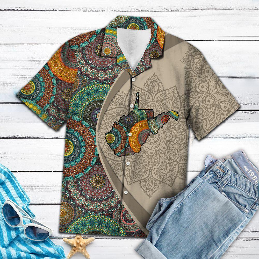 West Virginia Mandala Hawaii Shirt For Hawaii Aloha Ha85226