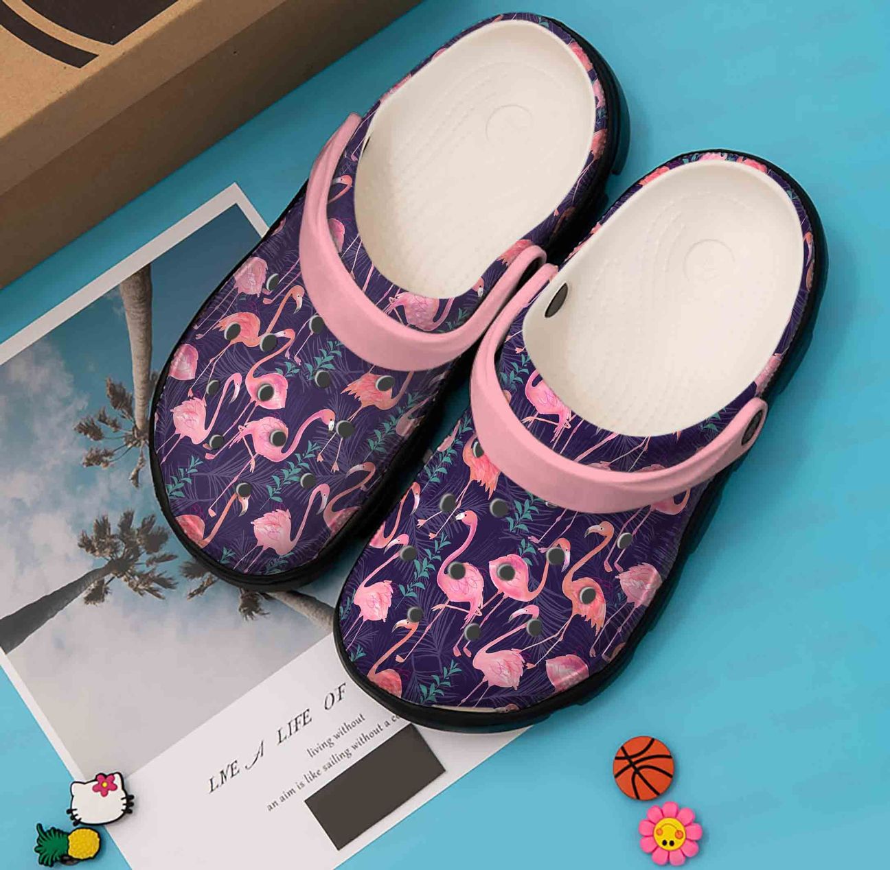 Flamingo Personalized Clog, Custom Name, Text, Color, Number Fashion Style For Women, Men, Kid, Print 3D Flamingo V1