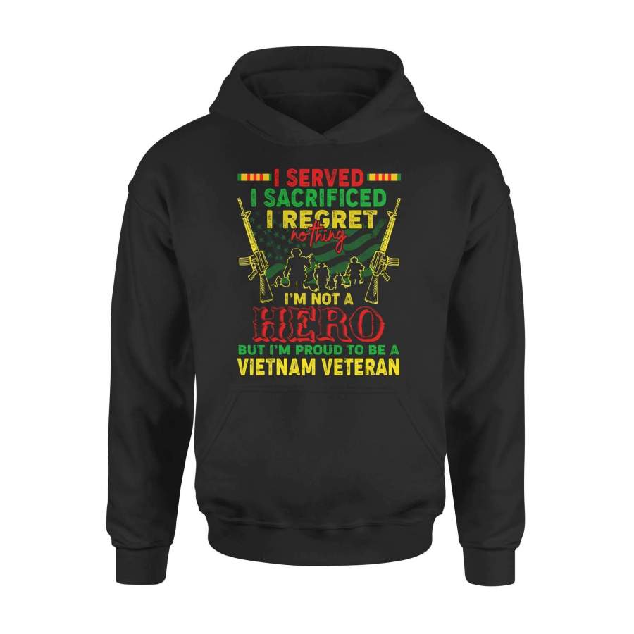 Vietnam Veterans – I regret nothing – Premium Hoodie