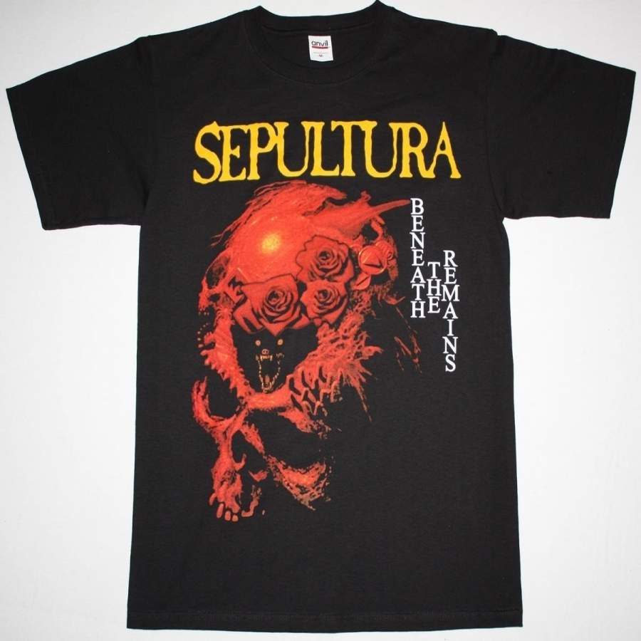 Sepultura Beneath The Remains Soulfly Cavalera Death Metal Black T-Shirt