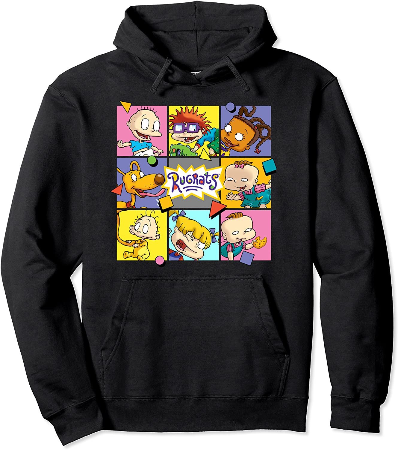 So Cute Rugrats Squat Square Black Classic Unisex Hoodie – Doodledong Shop