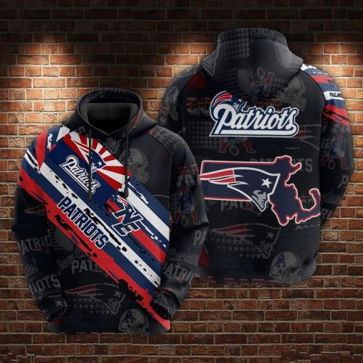 New England Patriots 3 D Hoodie Gift Idea For Fan 014