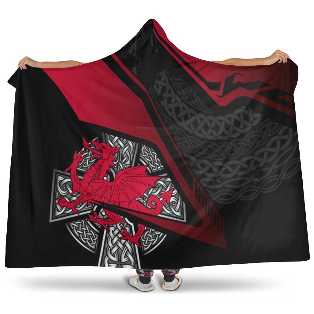 Wales Celtic Hooded Blankets Celtic Cross And Welsh