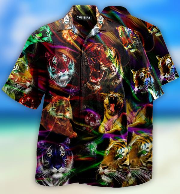 Animals Amazing Tiger Neon Limited Edition – Hawaiian Shirt – Hawaiian Shirt For Men, Hawaiian Shirt For Women, Aloha Shirt