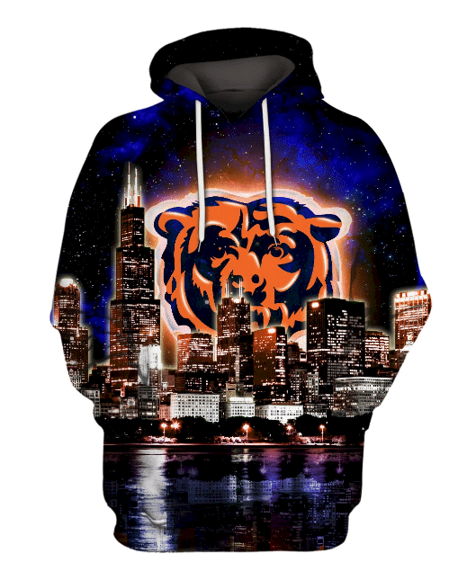 Chicago Bears Clothing Apparel Vip 2081 Unisex 3D Hoodie Gift For Fans