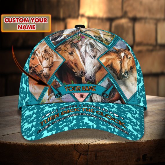 Horse & Love Personalized Name All Over Print Classic Cap For Horse Lovers