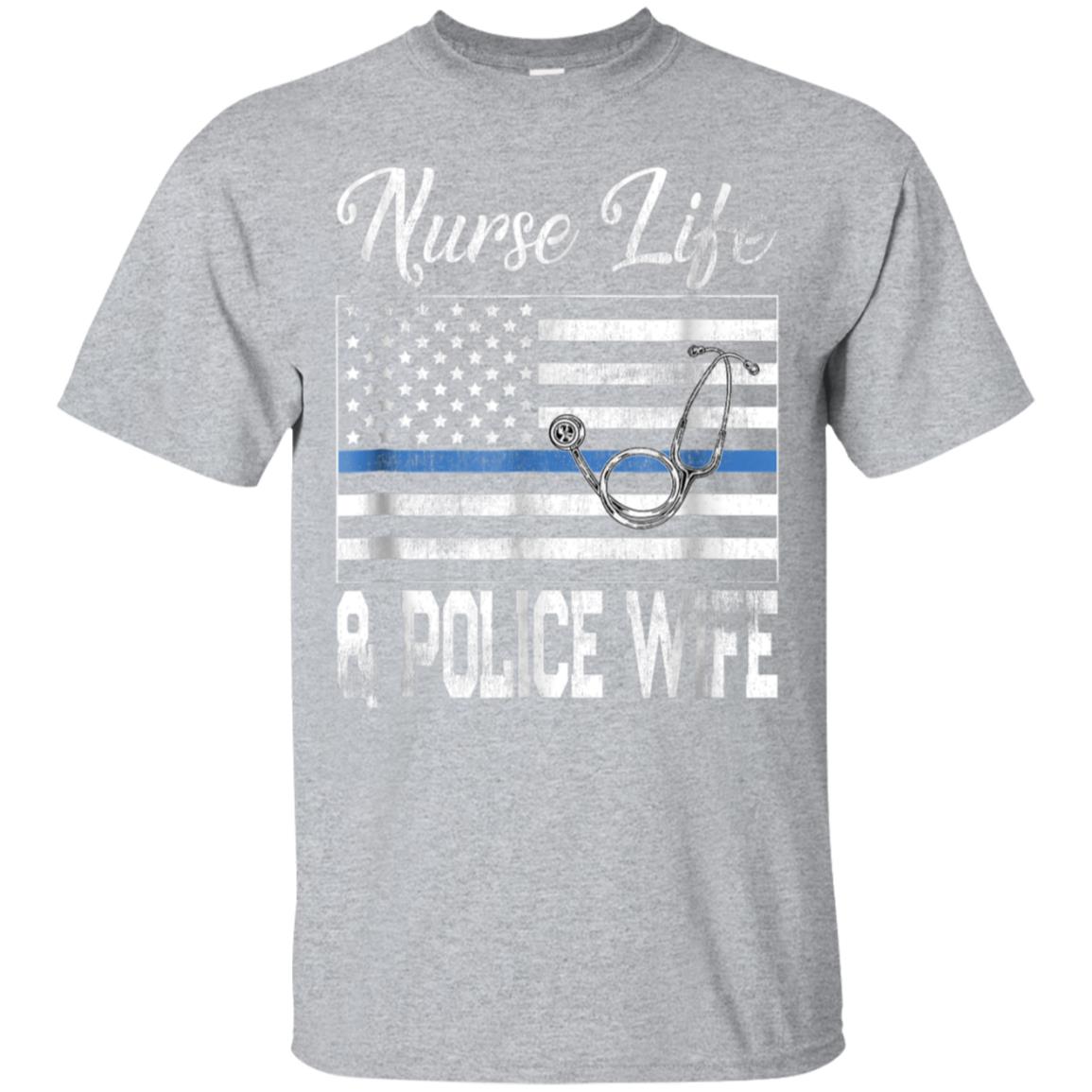 Vintage Nurses and Police TShirt Nurse Life Police Wife Gift