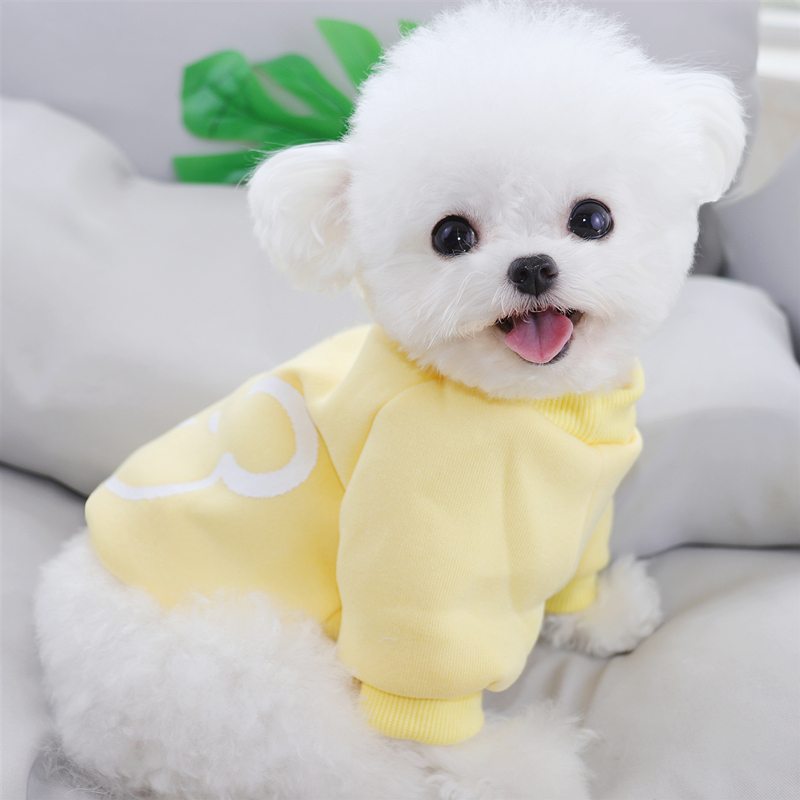 Pet Autumn and Winter Clothes Teddy Bichon Pullover Puppy Cartoon Sweater Dog Warm Clothes Pet Supplies XS-XL alx