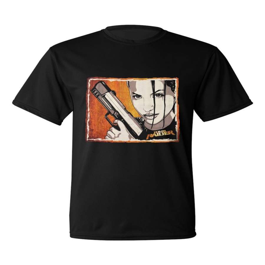 Angelina Jolie Tomb Raider Lara Croft Original Art Men’s T-Shirt