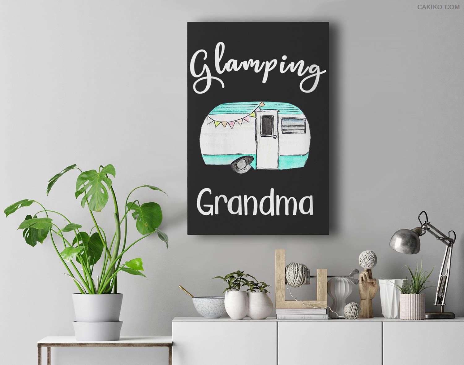 Womens Glamping Grandma Rv Camping Vintage Camper Camping Lovers Premium  Canvas
