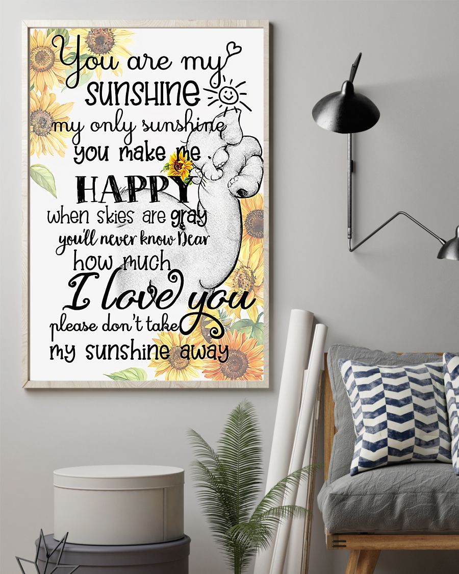 Elephants You Make Me Happy When Skies Are Gray Vertical Canvas And Poster | Wall Decor Visual Art