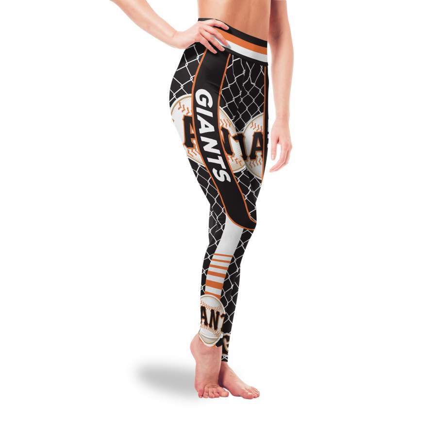 Cool Single Small Line Circle Stylish Fashion San Francisco Giants Leggings