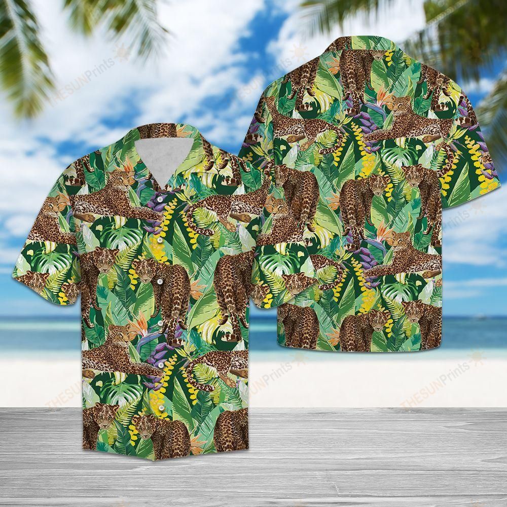 Leopard Tropical Hawaiian Shirt Ha95172