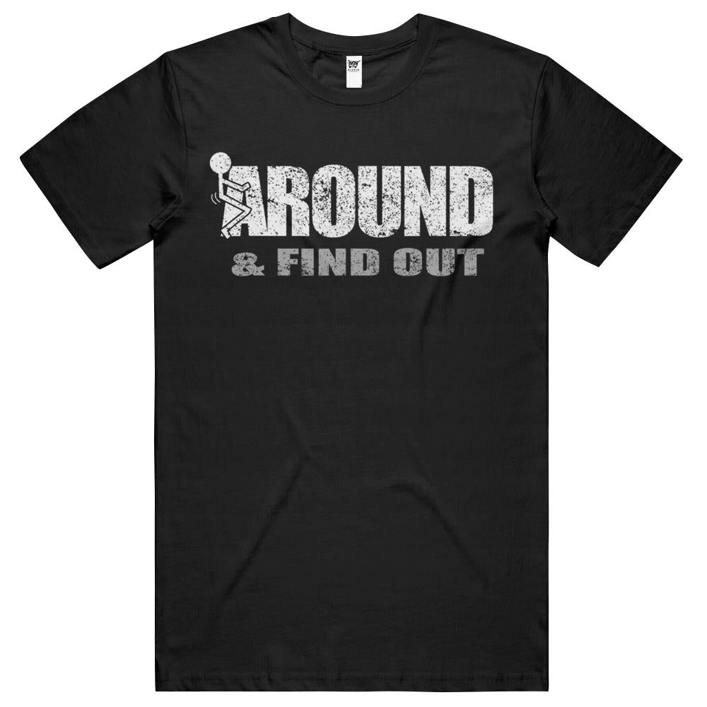 Fuck Around And Find Out Men Funny Christmas Holiday T Shirts