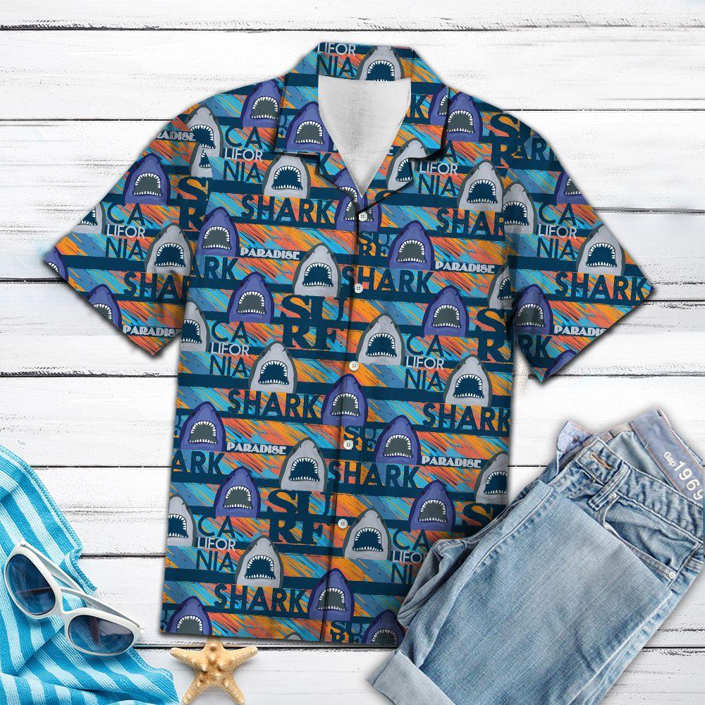 Shark Paradise Hawaiian Shirt For Men, Hawaiian Shirt For Women, Aloha Shirt, Hawaii Shirt