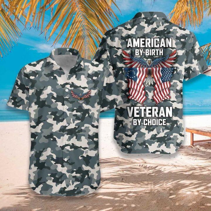 Camo American By Birth Veteran Hawaii Shirt For Men Women Adult Ha42763