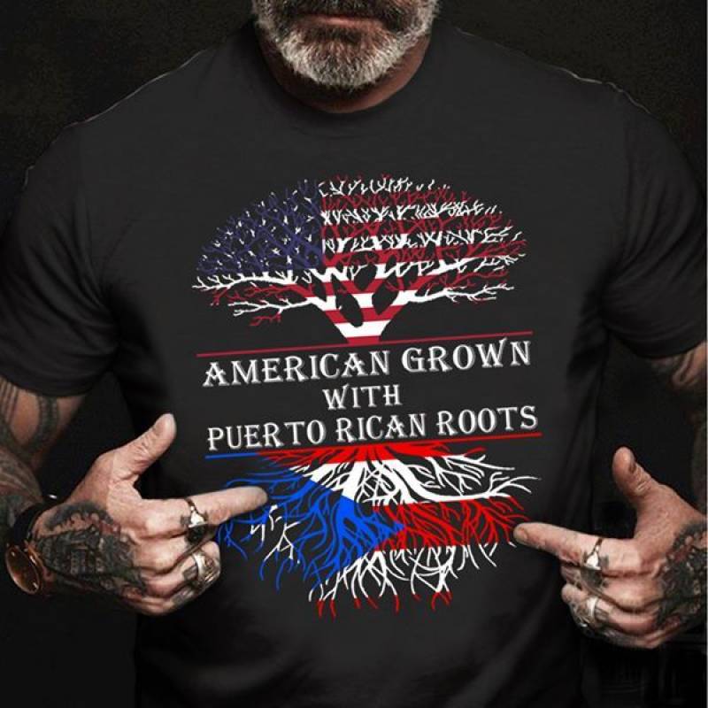 American Grown With Puerto Rican Roots Classic T-Shirt