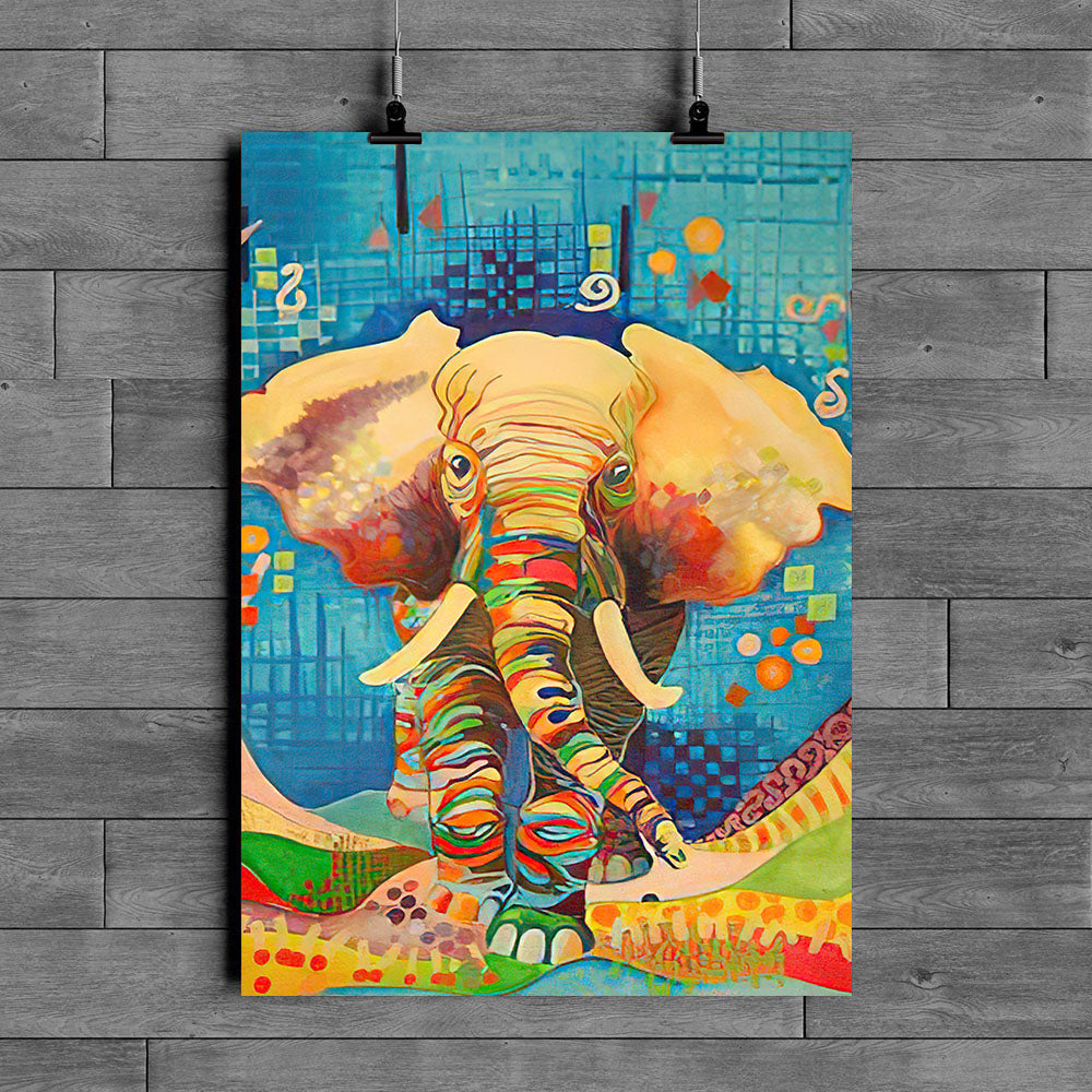 Elephant Poster Hi021102Pt - Poster Art Design