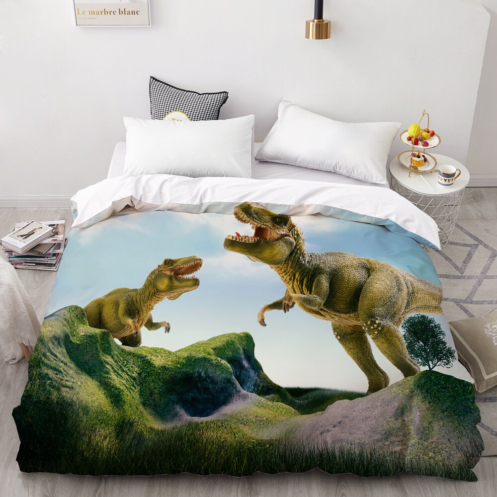 3D Hd Digital Printing Custom Duvet Cover,//Blanket Case Kids/Baby/Children Bedding Dinosaurs In Jurassic Park