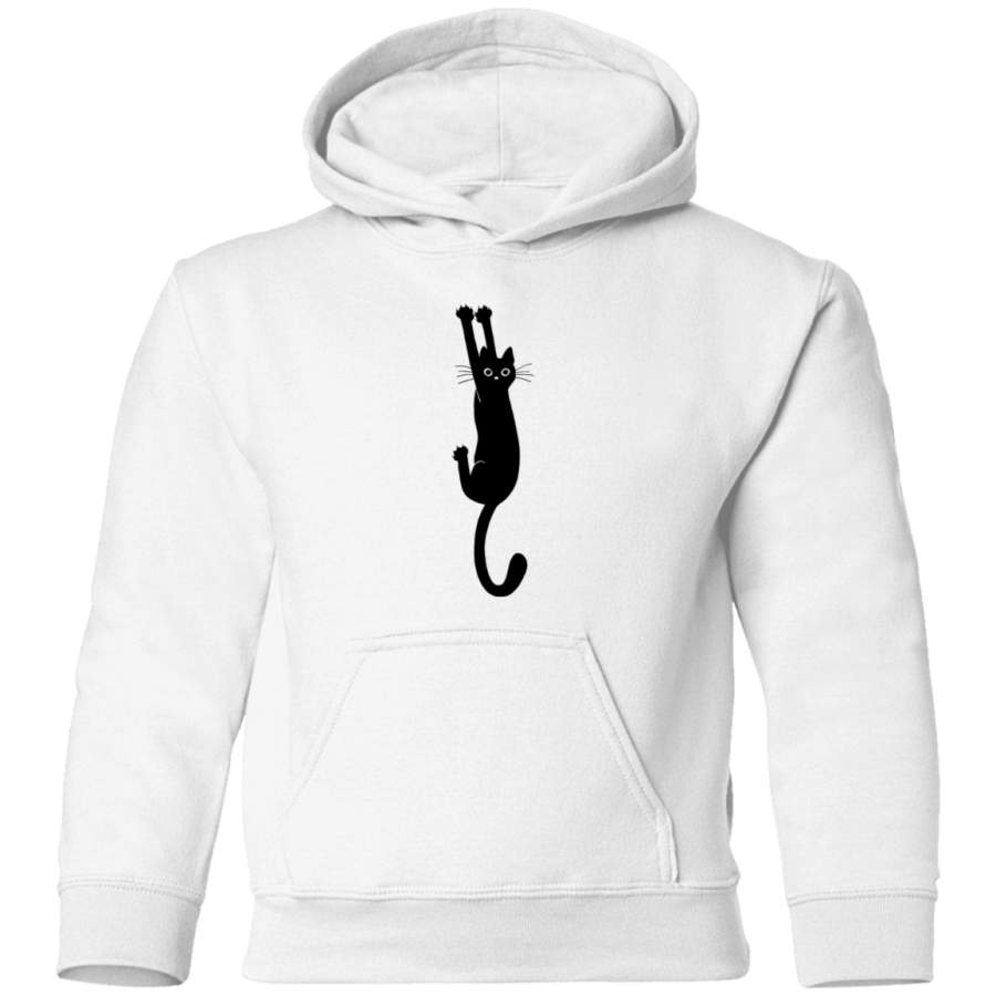 AGR Black Cat Holding OnBlack Cat Holding On Toddler Pullover Hoodie