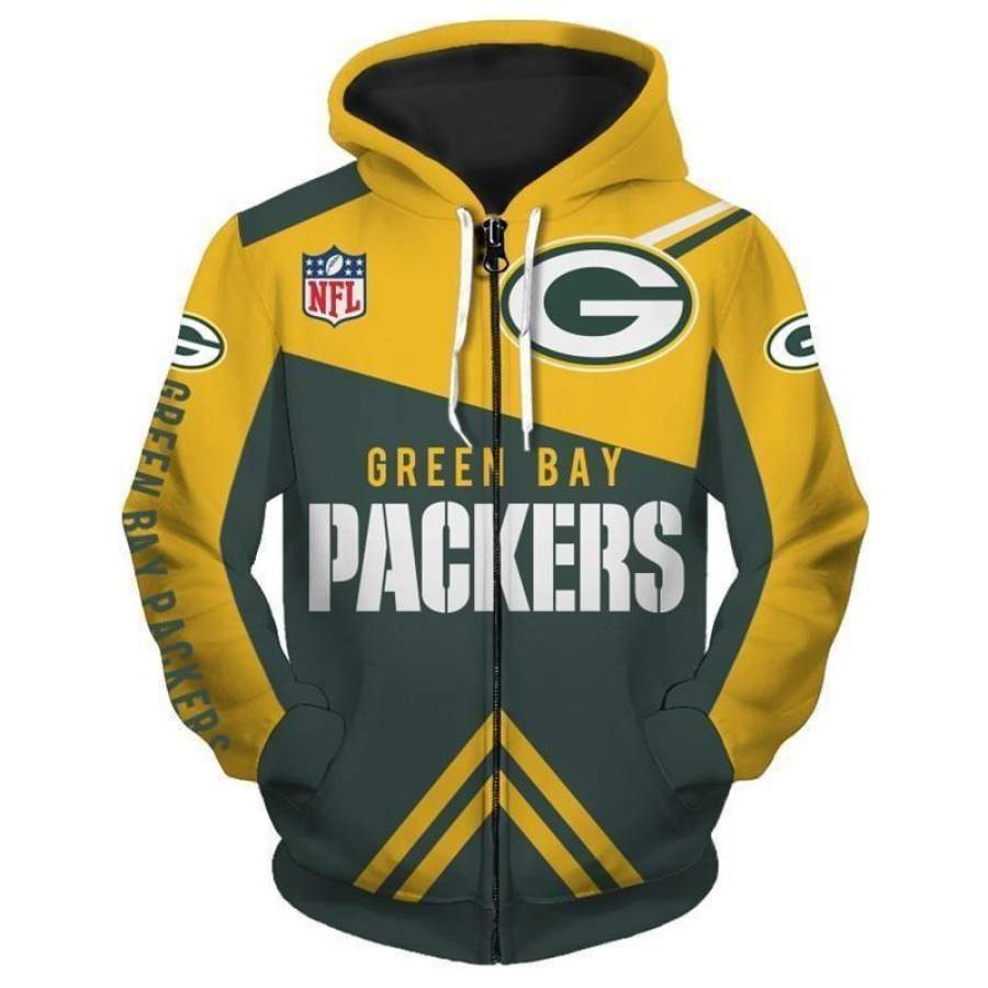 Men’S Green Bay Packers Hoodie Unisex 3D All Over Print