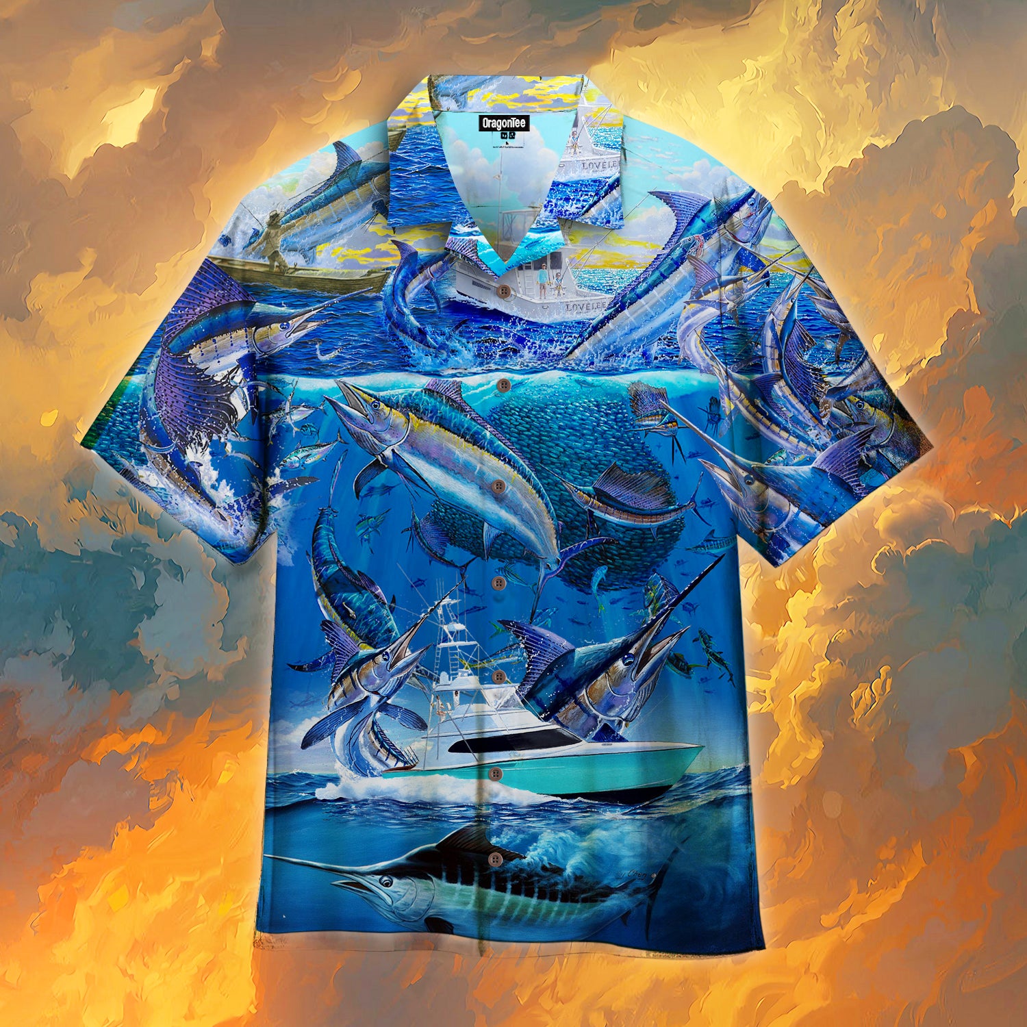 Oragontee Swordfish Fishing Hawaii Shirt For Men Women Adult Ha51789